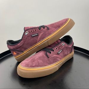 Emerica Jon Dickson Pro Model Burgundy/Gun SZ 8